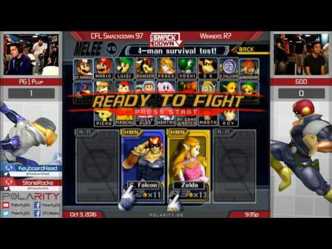CFL Smackdown 97 Melee - PG Plup (Sheik) vs G0D (Falcon) - Winners R3