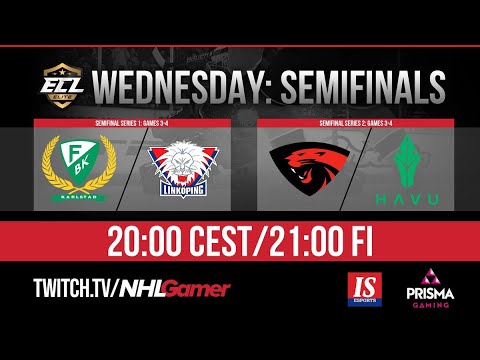 Färjestad BK vs Linköping HC & hREDS vs HAVU Gaming - ECL 10 (Elite) SF | NHL 20 EASHL 6'S