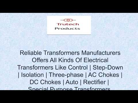 Trutech dry type/air cooled single phase control transformer...