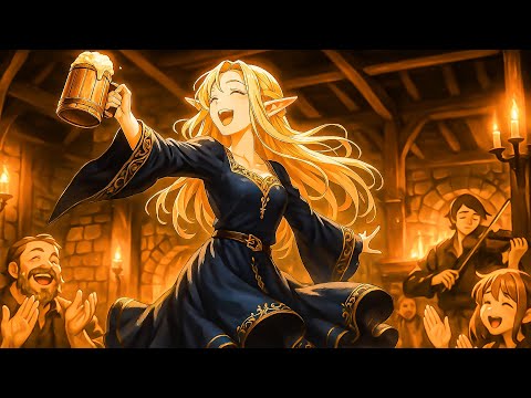 Medieval Tavern Ambience | D&D Fantasy Tavern Music and Relaxing Melodies For Relaxation Sleep Focus