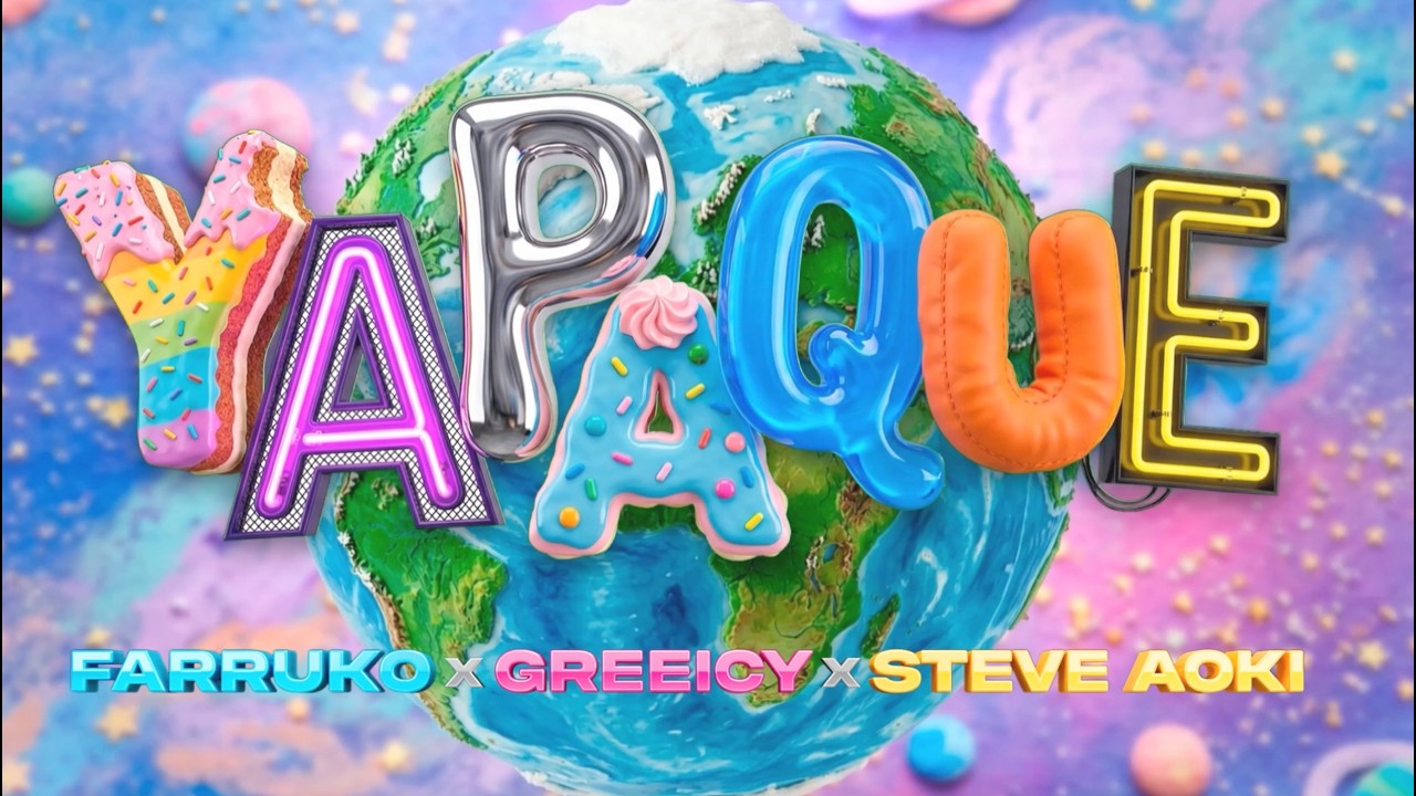 Farruko, Greeicy, Steve Aoki - YAPAQUE (LYRIC VIDEO)