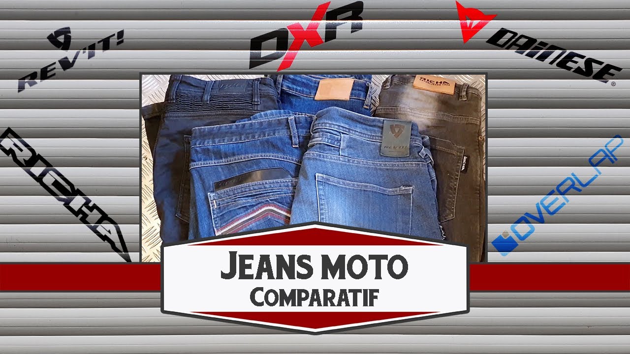 Comparatif jeans moto - Dainese - Richa - Rev it - Overlap - DXR - Indi 49