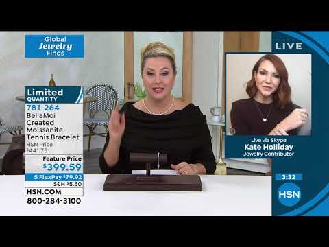 BellaMoi Created Moissanite Tennis Bracelet