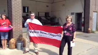 The Valley News Dispatch takes the ALS Ice Bucket Challenge