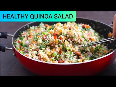 20 Min Healthy Quinoa Salad Recipe | Weight Loss Salad | How to Cook Quinoa | Best, Easy Salad Ideas