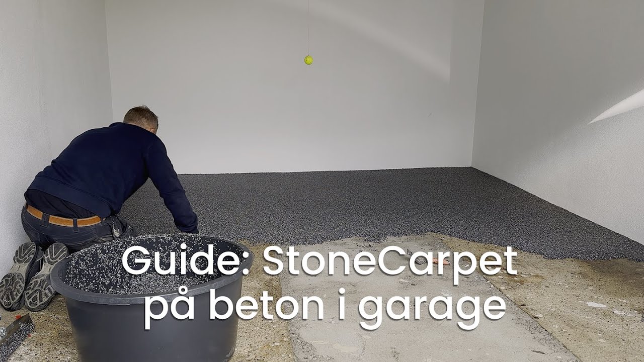 StoneCarpet på beton i garage