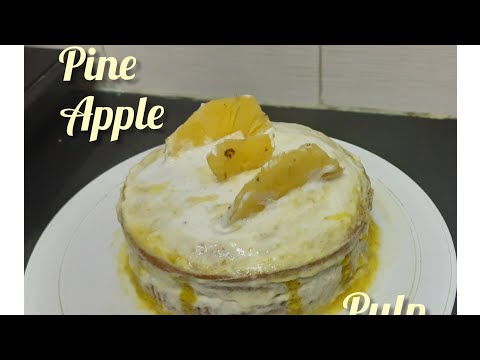 Tasty & creamy Pineapple 🍍 crush/pulp cake 🎂