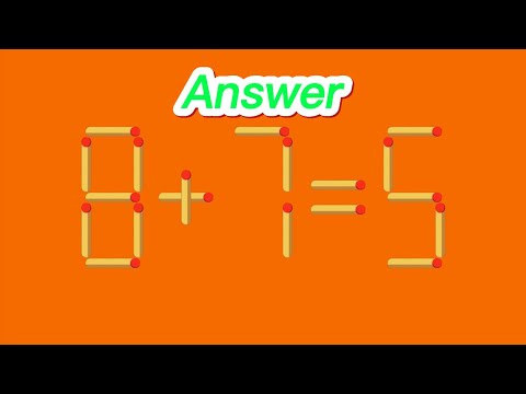 Matchstick puzzle | Brain Games, Move only 1 stick to make equation correct #8