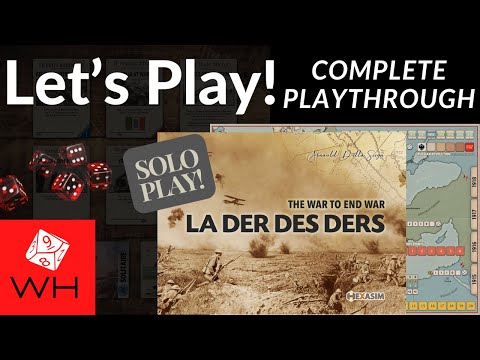 Let's Play! La Der des Ders: The War to End War | Wargame | Boardgame | Solo | WW1 | Playthrough