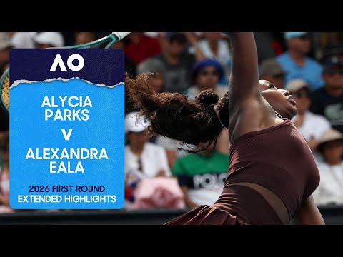 Alycia Parks v Alexandra Eala Extended Highlights | Australian Open 2026 First Round