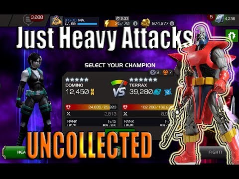 Easily Defeat Uncollected TERRAX with Domino - Marvel Contest of Champions