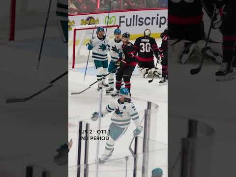 No OT needed in OTT. #hockey #nhl #sharks