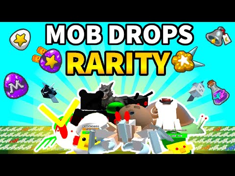 The RAREST Drops from Every Mobs, What do EVERY bee swarm simulator mob drop?