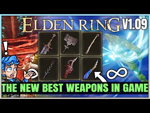 The 10 TRUE Highest Damage Best Weapons in Elden Ring - Best Str Dex Int Faith Arcane Weapon Build!