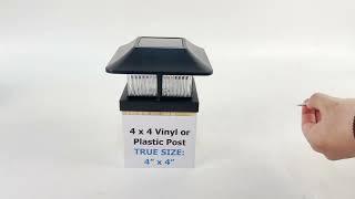 4x4 Solar Post Cap Lights for Fences, Decks & Patios | Dynaming 2-Pack