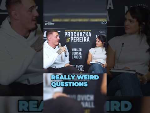 An INSANE Question from Tom Aspinall to Nina Drama 😅😂 #ufc