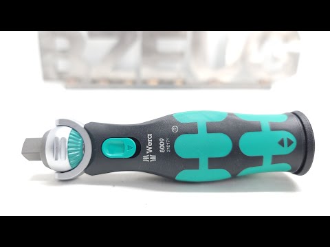 Grąžtas Antgalių rinkinys Wera 8009 Zyklop, 13vnt PH,PZ,TORX,HEX video