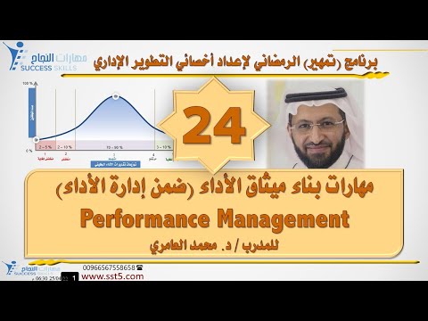 ميثاق الأداء (ضمن إدارة الأداء ) Performance Management مع د. محمد العامري