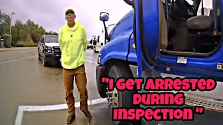 Raw Video Of Truck Driver Ending His Career During A Level 3 Inspection 😵