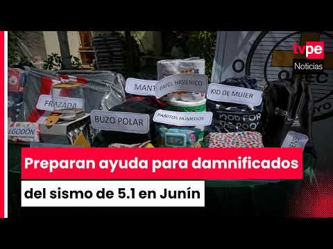 Junín: ayuda humanitaria será entrega a damnificados de Chongos Bajo