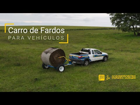 Carro de Fardo con Desenrollador de Tiro - J Hartwich