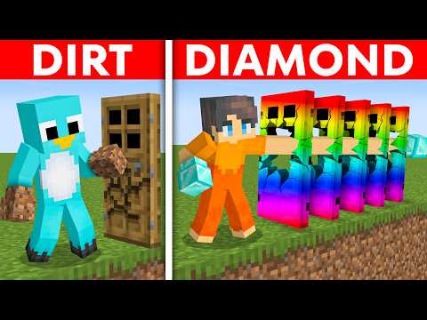 DIRT vs DIAMOND: Battle Of DOORS in Minecraft