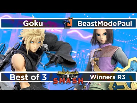 Goku (Cloud) vs BeastModePaul (Hero) Boardwalk Smash #28 Winners R3 - SSBU