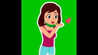 Download lagu Mentahan Green Screen Animasi Cewek jatuh cinta ❗#cinta #jatuhcinta #love mp3
