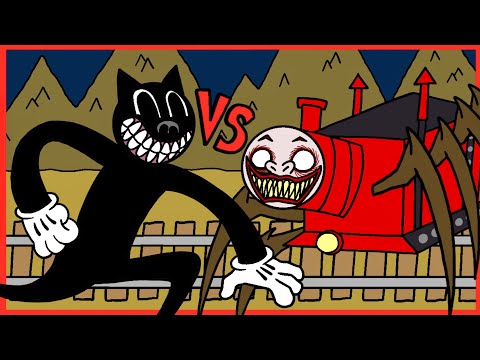Cartoon Cat VS Choo Choo Charles (FlipaClip Animation)