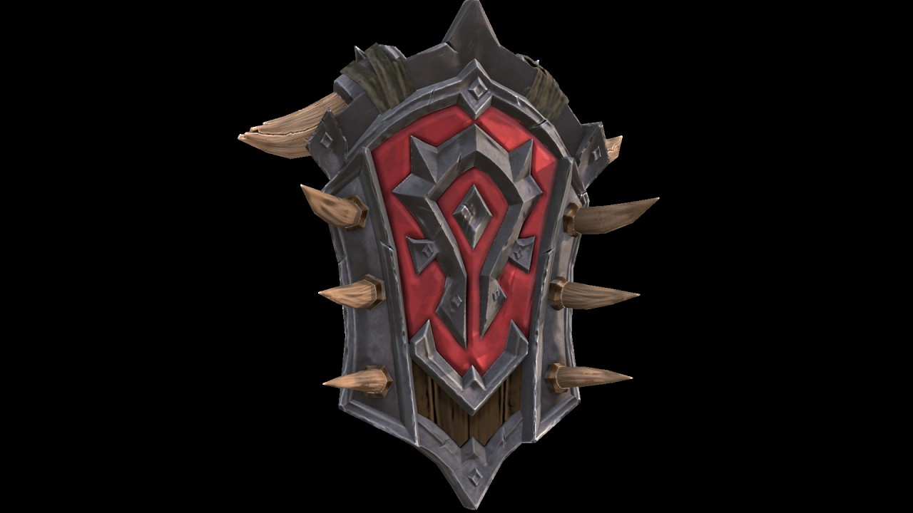 Orc Shield 3D Model – Full Workflow Study & Display