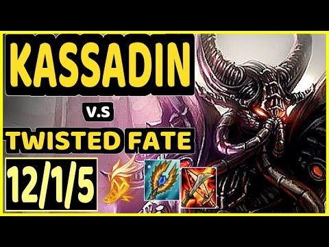 SERTUSS (KASSADIN) vs TWISTED FATE - PENTAKILL 12/1/5 KDA MID CHALLENGER GAMEPLAY - EUW