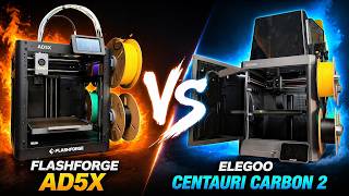 Elegoo Centauri Carbon 2 vs Flashforge AD5X | How do they Compare?