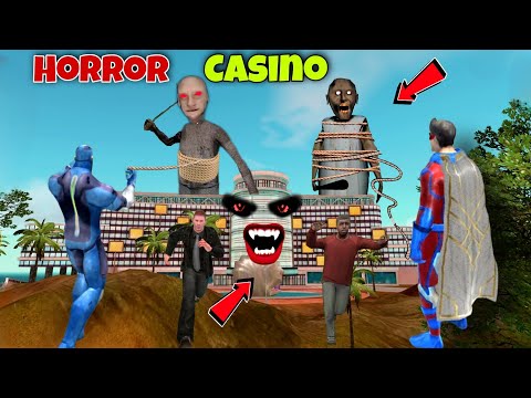 Haunted Casino In Rope Hero Vice Town | New Update | Horror Game Granny Oggy Jack | @BLACKSPIDERA