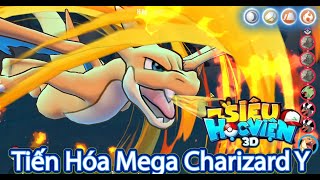 Học Viện 3D:Tiến Hóa Mega Charizard Y | Hơi Thở Của Rồng Thức Thứ 10 Lửa Chữ Đại