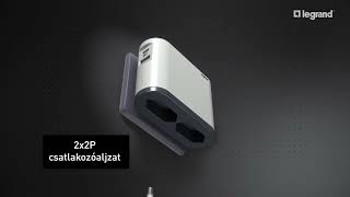 Legrand elosztósorok - Multifunkciós csatlakozóaljzat USB töltővel