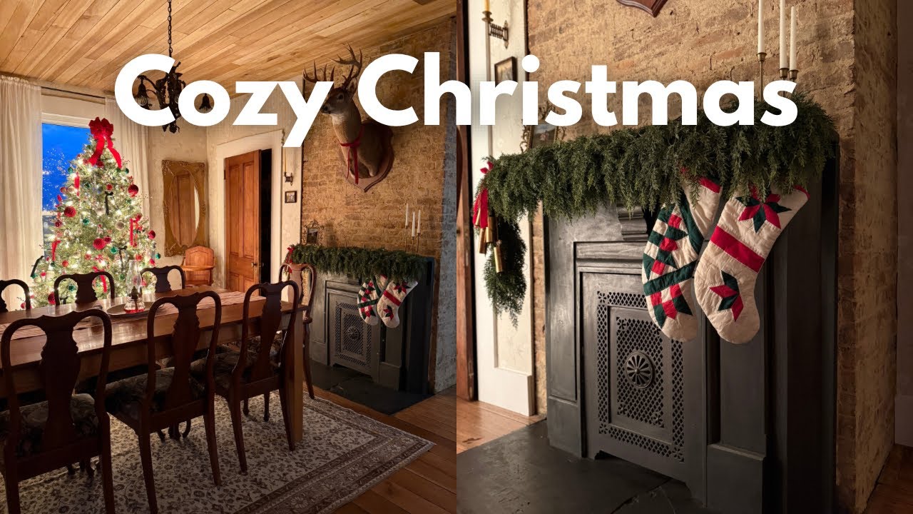 Traditional Farmhouse Christmas Decor Tour | Cozy, Simple & Timeless