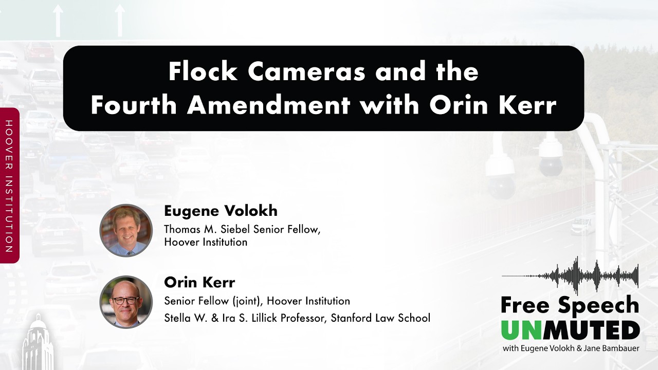 Flock Cameras and the Fourth Amendment with Orin Kerr