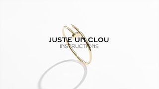 Cartier Clou Instructions: Juste un Clou Bracelet