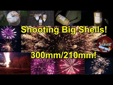 Shooting Big Shells! - 12"/210mm Italian Cylinder Shells - Vuurwerkmeeting