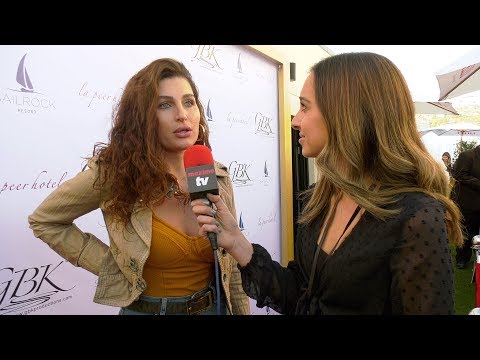 Trace Lysette Interview "I'm Single" at GBK Pre-Golden Globes 2020 Celebrity Gifting Lounge