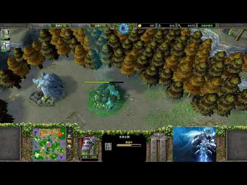 【壁咚团灭】魔兽争霸大帝解说 Fly vs Sini LR