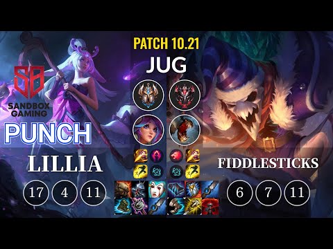SB Punch Lillia vs Fiddlesticks Jungle - KR Patch 10.21