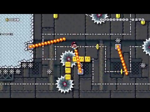 Super Mario Maker - Sneaky Block Snakessave Yoshi! [nonnonanni]