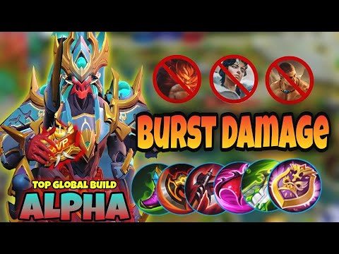 Burst Damage Build For Alpha - One Shot Delete - Top Global Alpha - Alpha New Season 24 - Alpha Mlbb