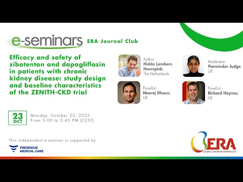 Efficacy and safety of zibotentan and dapagliflozin in patients with chronic kidney disease | ERA