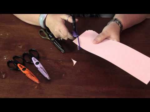 Fiskars Edging Scissors Techniques : Homemade Crafts