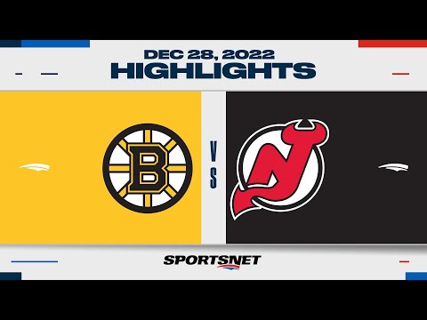 NHL Highlights | Bruins vs. Devils - December 28, 2022