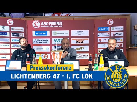 Pressekonferenz nach dem Punktspiel bei Lichtenberg 47 am 23.04.2022