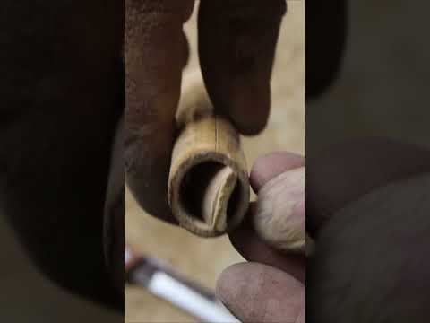 Flute making with bamboo   100% working  #music #handmade #bamboo #flute