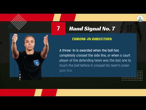 Hand Signals of Handball Referee